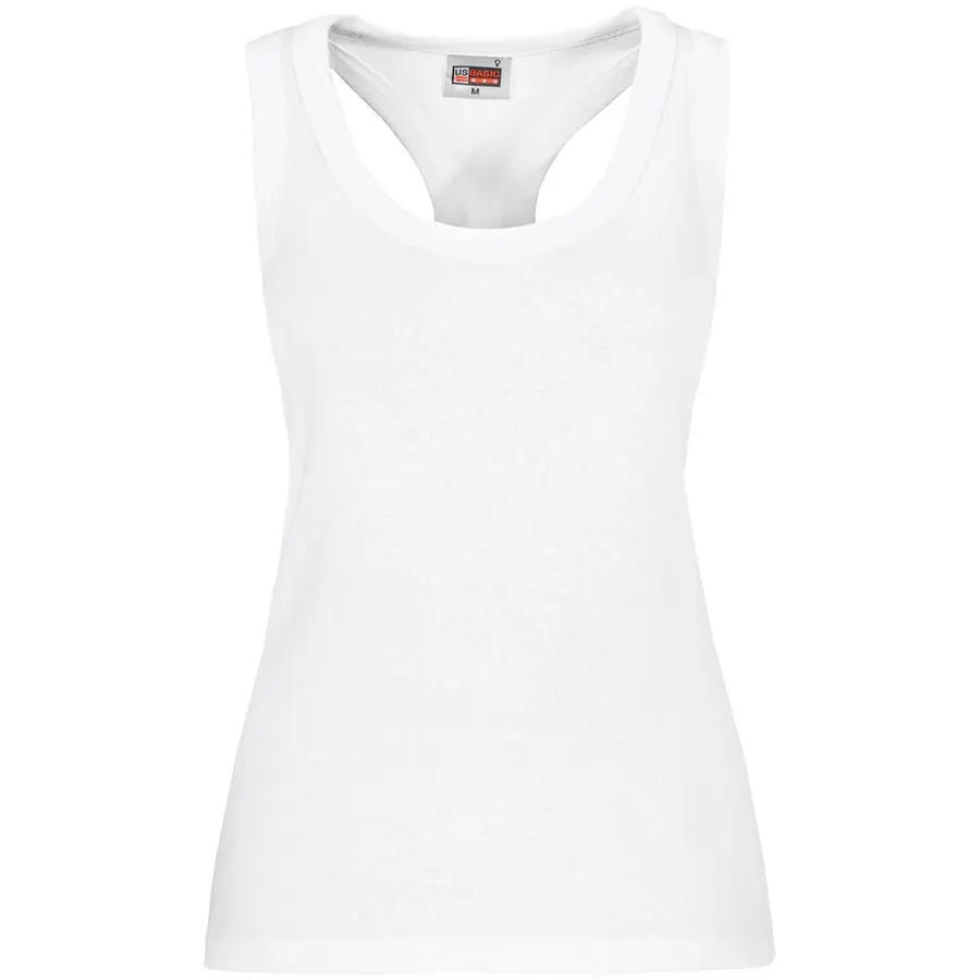 Ladies Maui Racerback Top - White