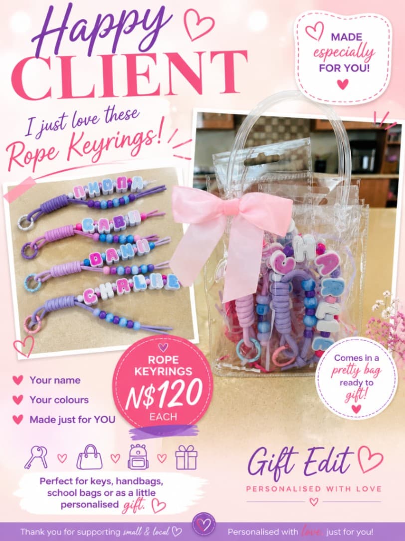 Rope Keyring/Bag Accessory
