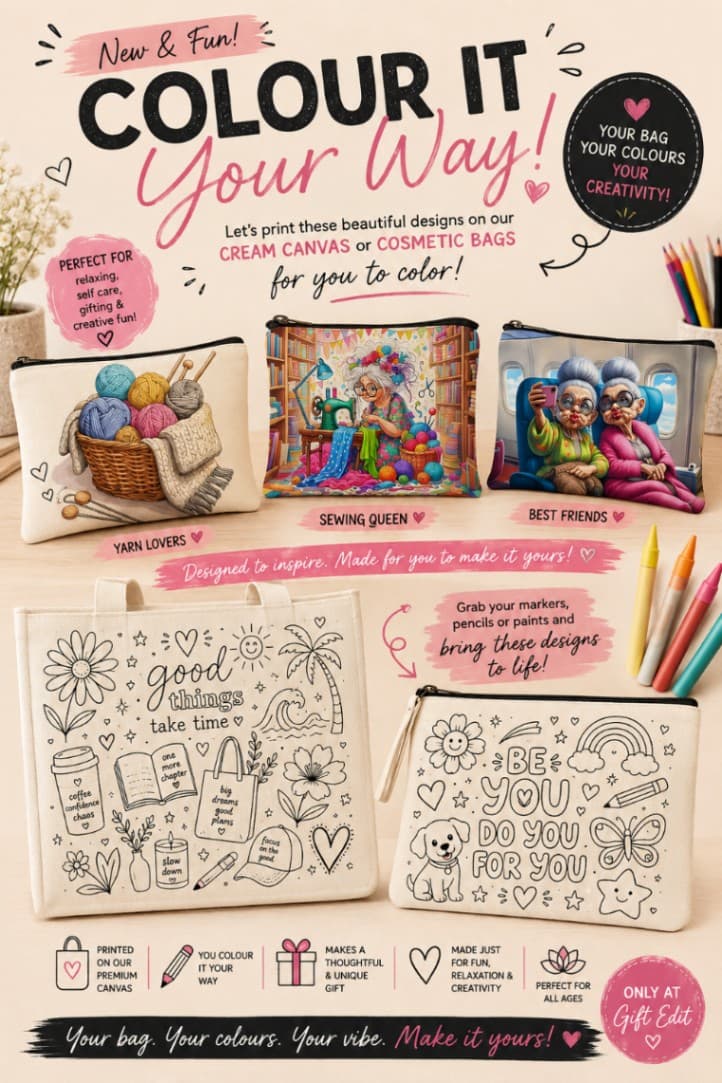 Colour-Me Canvas Bags