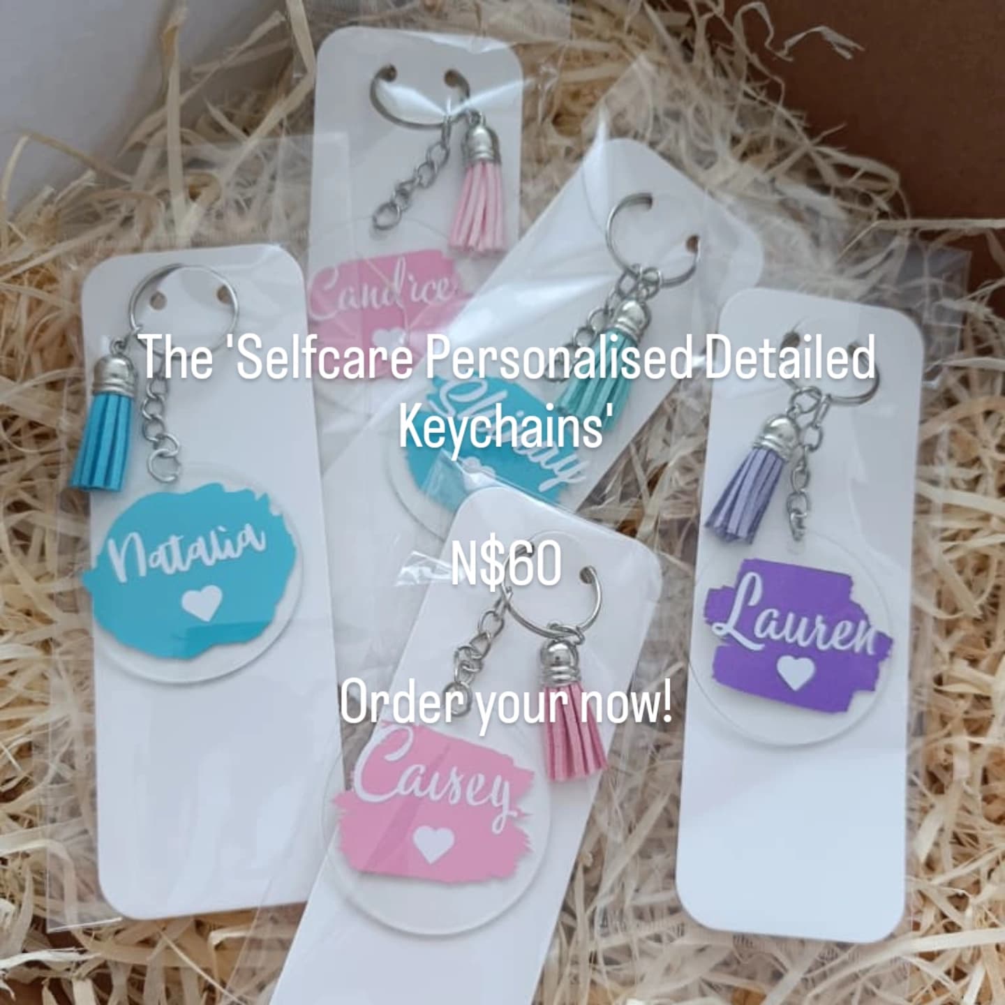 The 'Self Care Personalised Keychains' π«Άπ»β¨