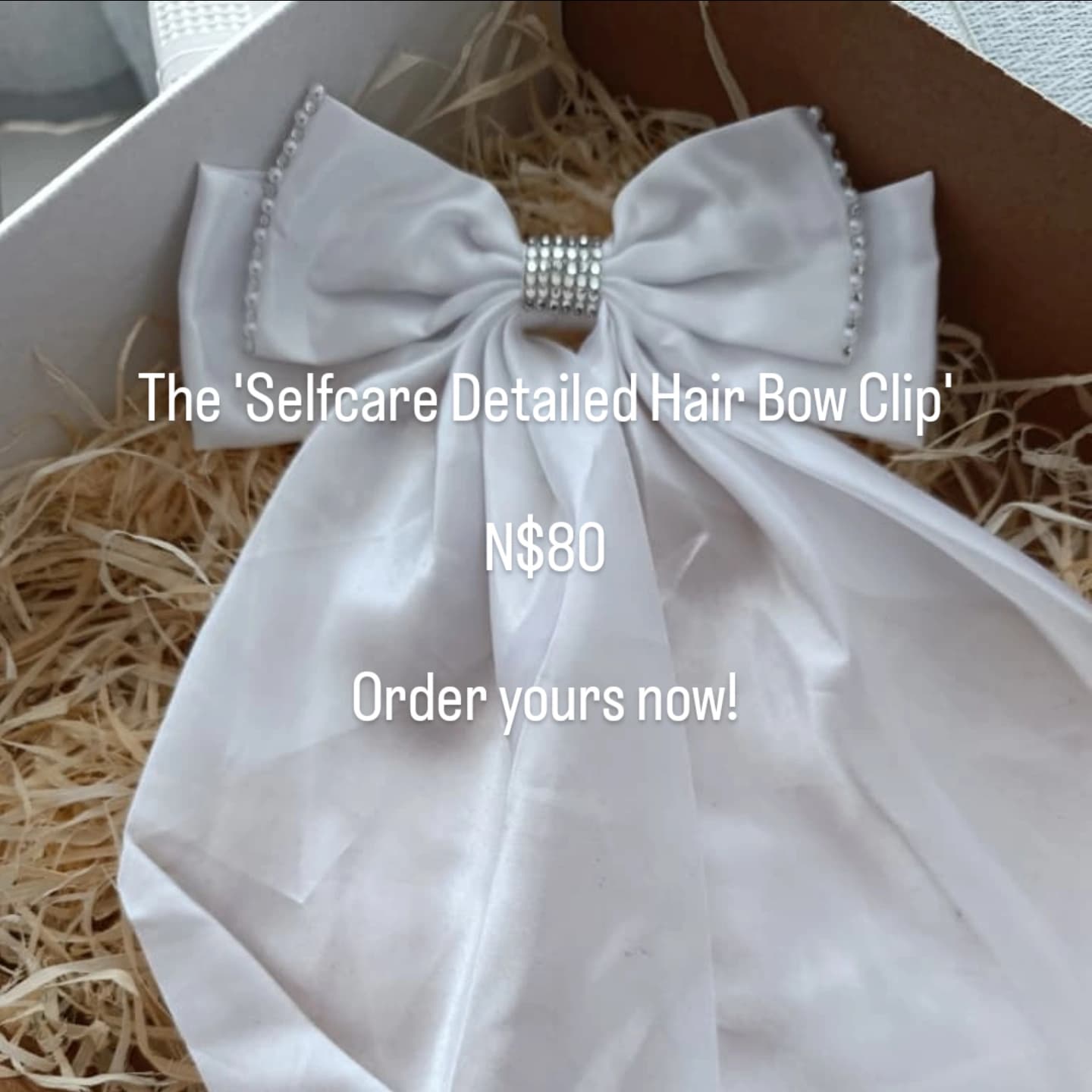 The 'Self Care Detailed Hair Bow Clip' π«Άπ»β¨