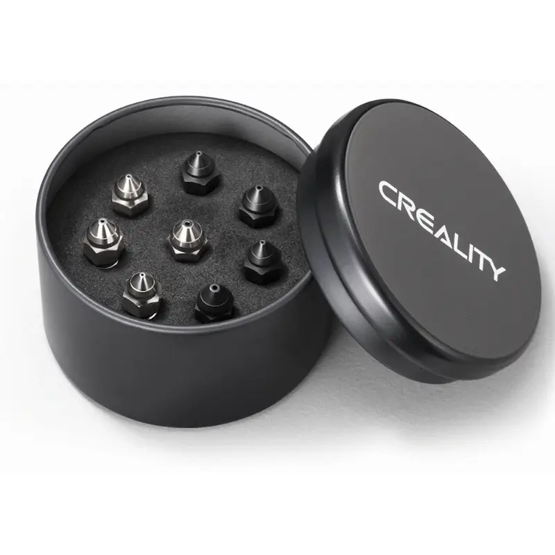 Creality High Flow Nozzle Kit 8 Pc K1/K1Max MK8 0.4/0.6/0.8mm