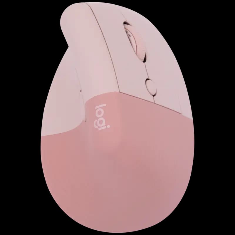 Logitech(R) Lift Vertical Ergonomic Mouse - Rose/Dark Rose