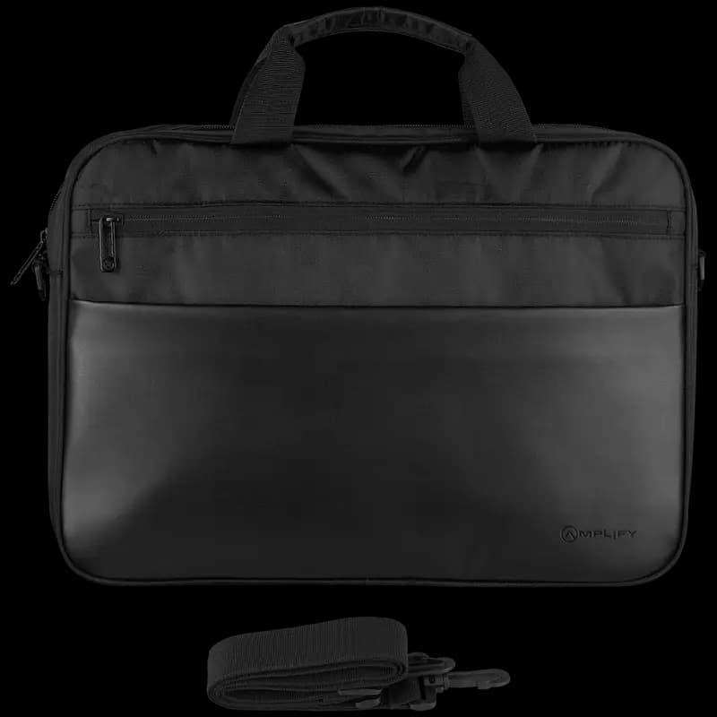 Amplify Panama 15.6" Laptop Shoulder Bag - Black