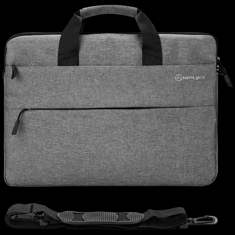 Amplify Cuba 15.6" Laptop Shoulder Bag Grey
