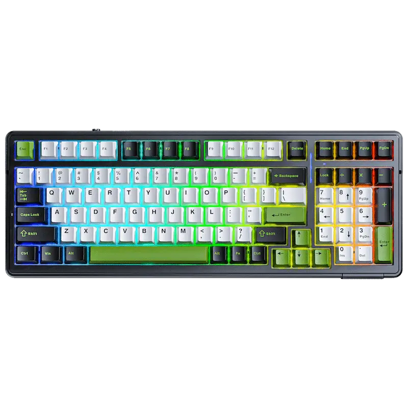 Aula Mechanical Gasket 80% Keyboard Multimode - Black/White/Grey