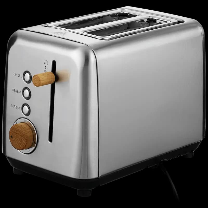 Boden Stark Anson Collection 2-Slice Stainless Steel Toaster