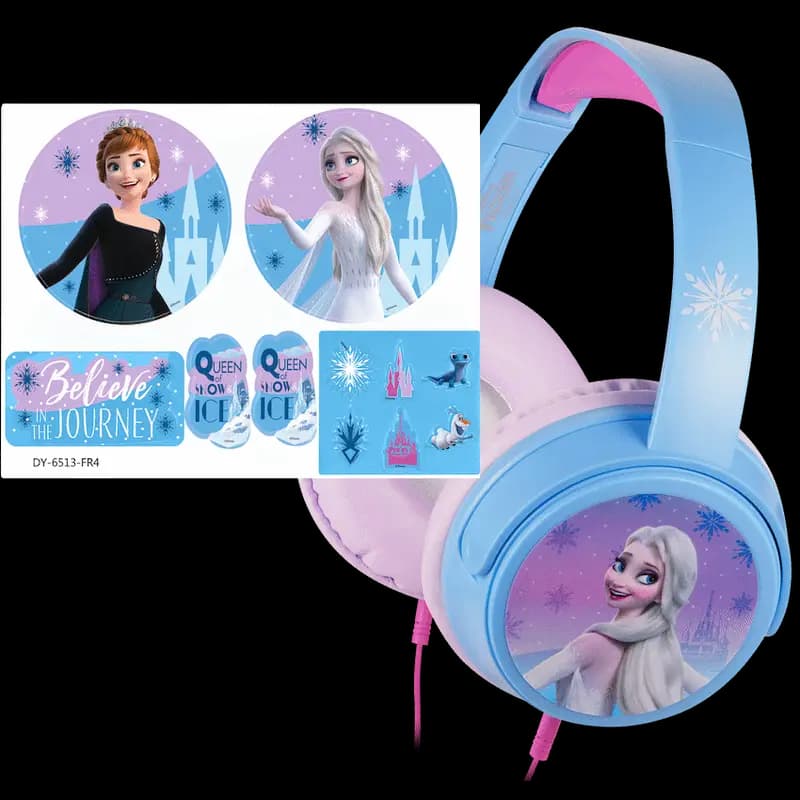 Disney Frozen Auxiliary headphones with 11 Stickers