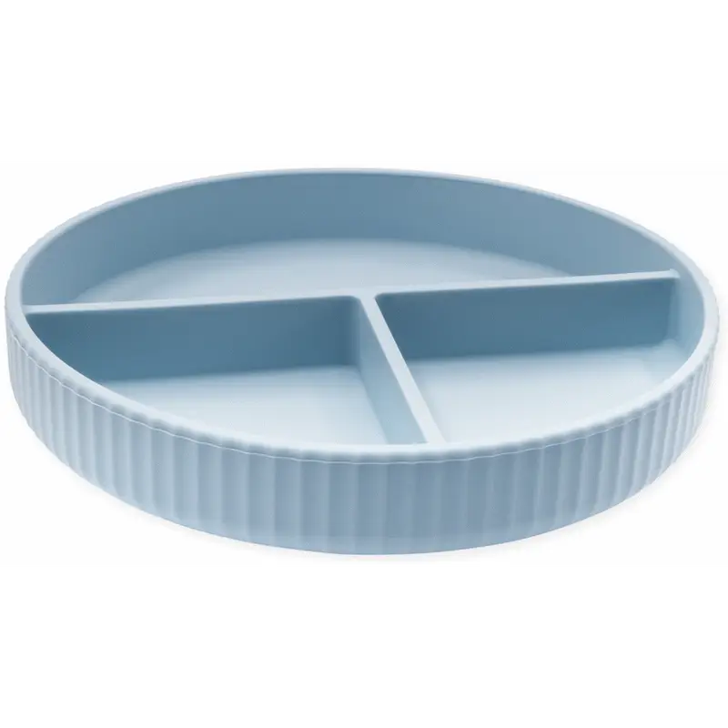 Echo Baby Silicone Suction Plate - Powder Blue