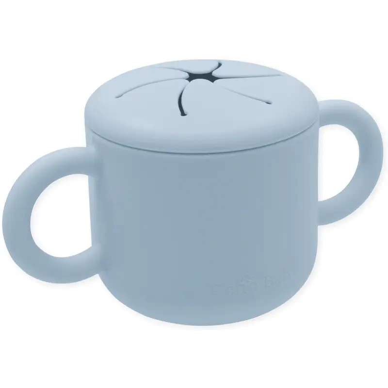 Echo Baby Silicone Snack Cup - Powder Blue