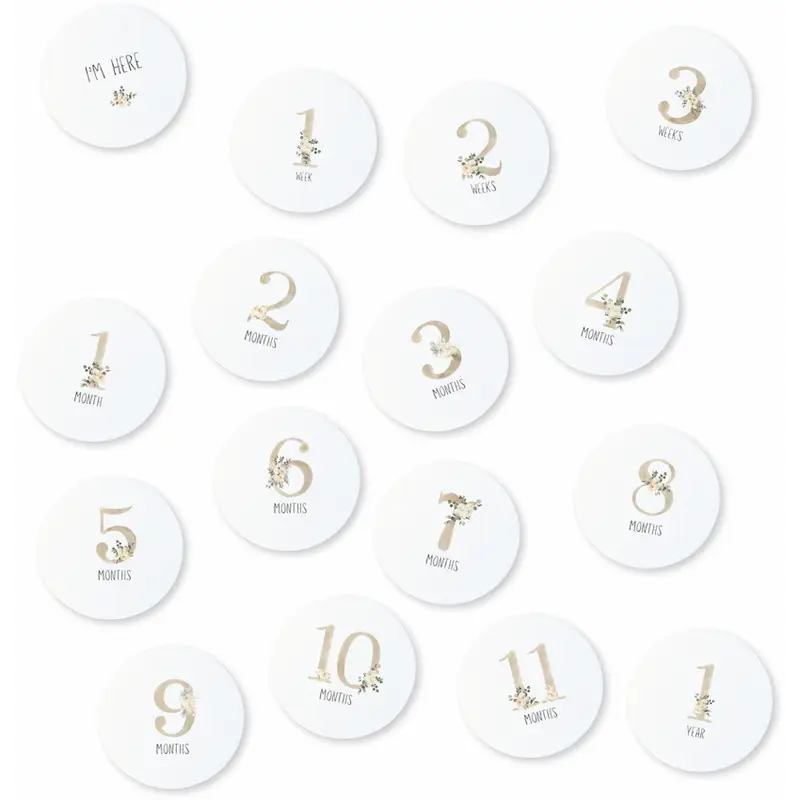 Echo Baby Milestone Cards - Floral