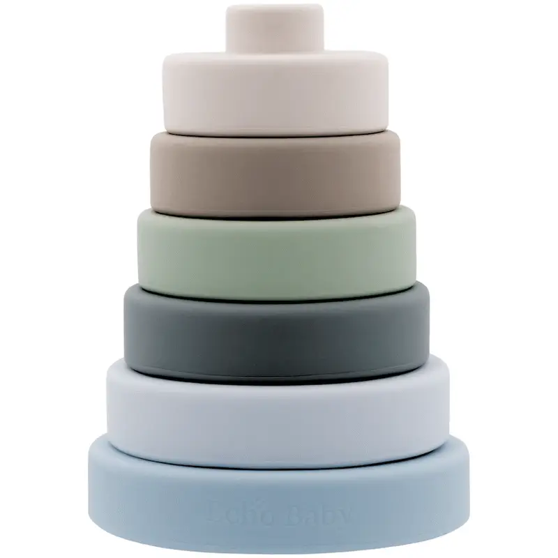 Echo Baby Silicone Stacking Rings - Ocean