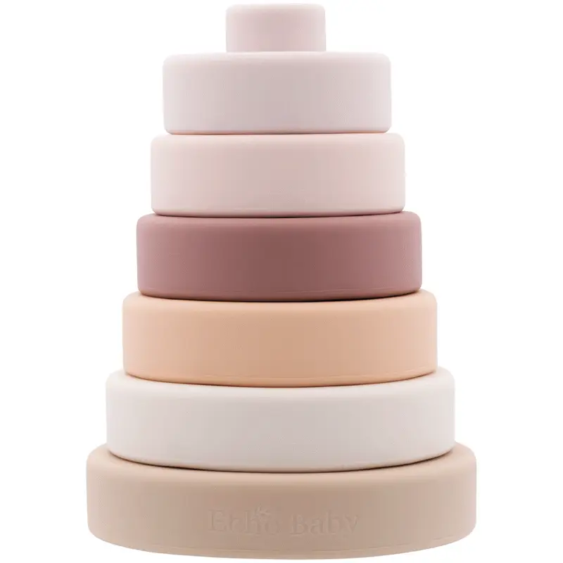 Echo Baby Silicone Stacking Rings - Sunset