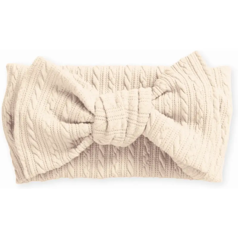 Echo Baby Bow Headband - Sand