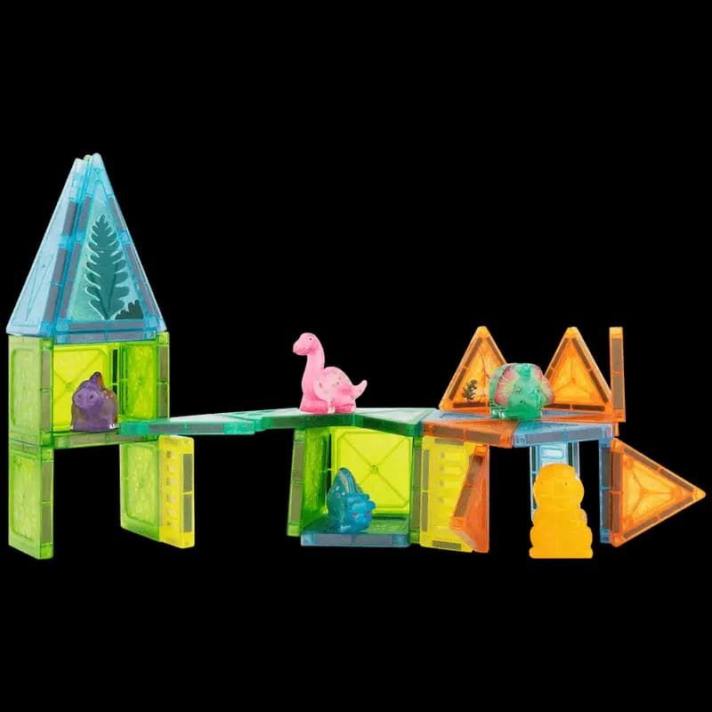 Edu-matic Mini-Mags 44pc Dinosaurs Magnetic Tiles