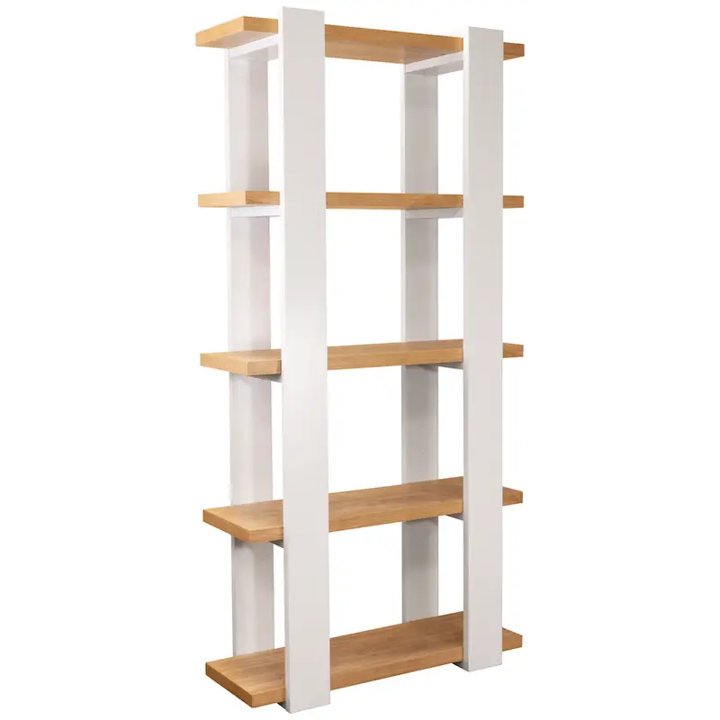 Everfurn Sidra Bookshelf - Ivory Oak