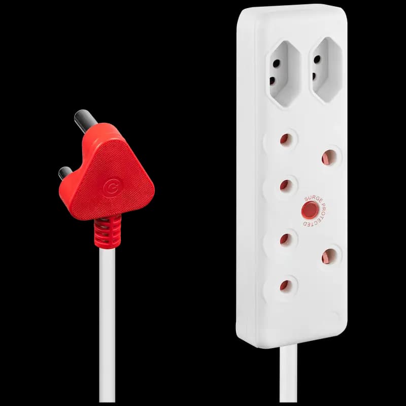 Ellies 4 Way Medium Surge Extension Lead -3M