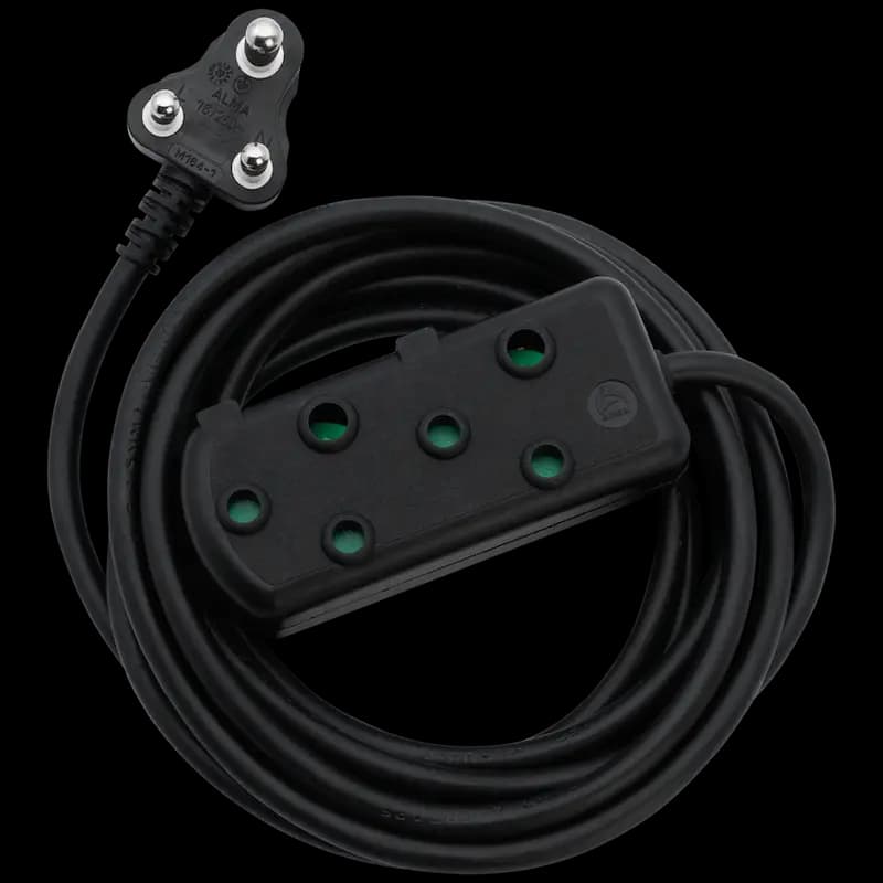 Ellies Side by Side Light Duty Extension Lead - 10m - Black