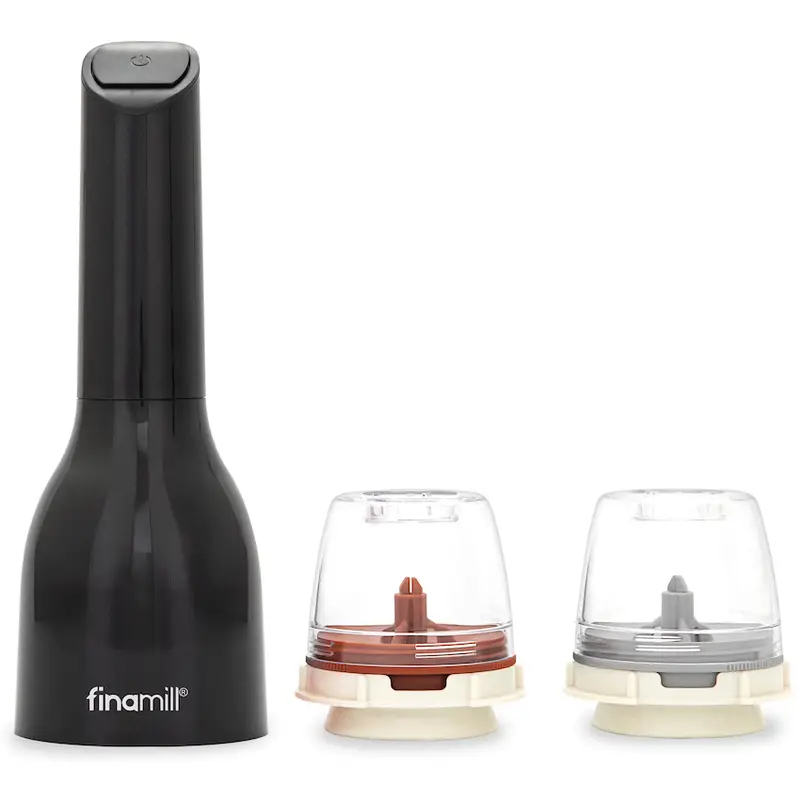 Finamill Battery-Operated Grinder - Midnight Black