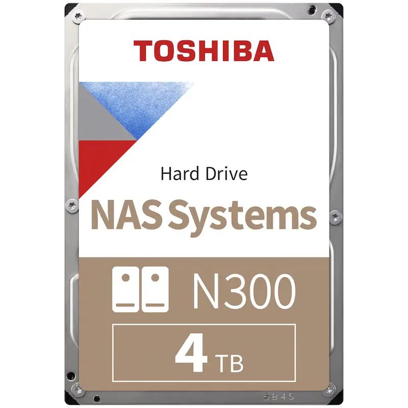 Toshiba N300 NAS Hard Drive 4TB SATA III (512MB/7200RPM)