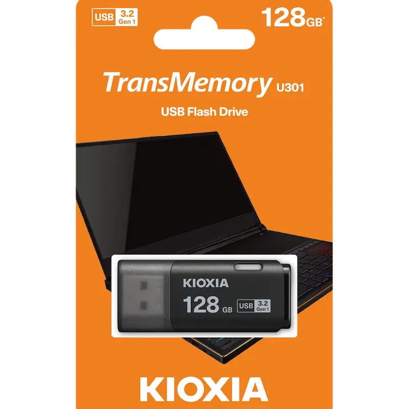 Kioxia U301- 128GB USB 3.2-GEN1-BLK