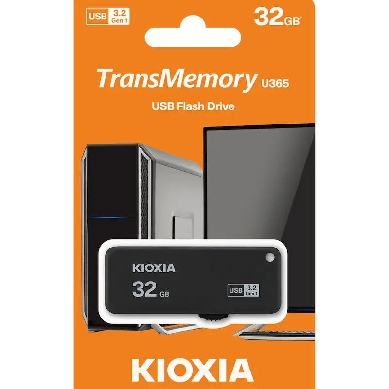 Kioxia U365 - 32gb USB 3.2 Yamabiko Slider Type