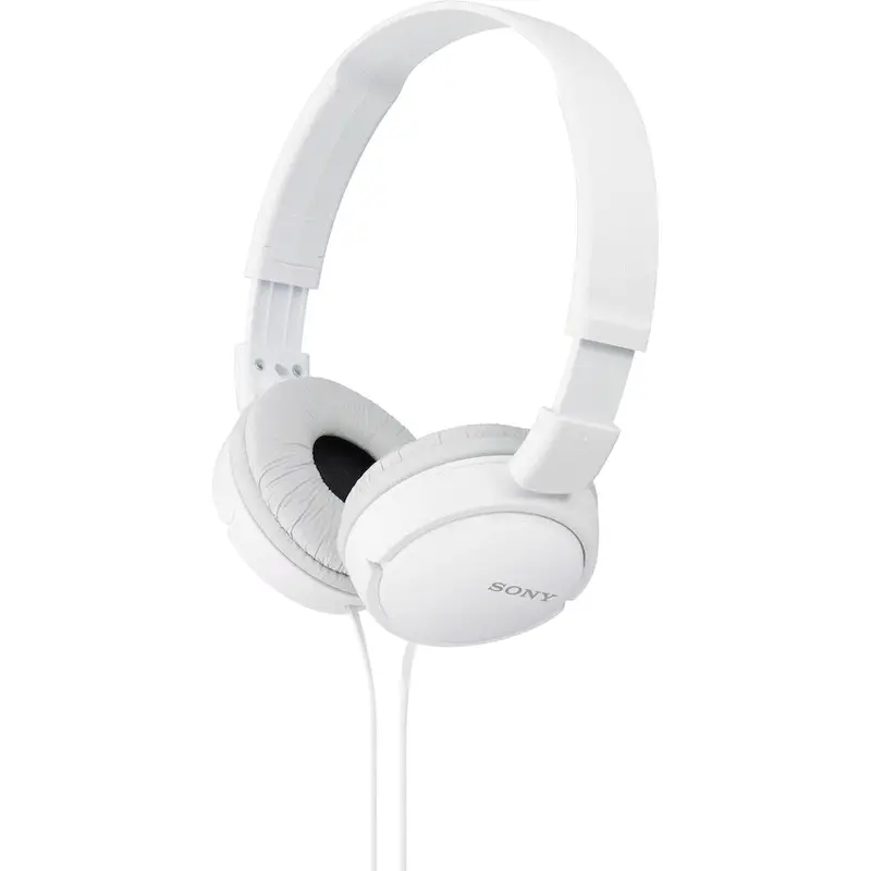 Sony MDR-ZX110 Foldable On-Ear Headphones - White