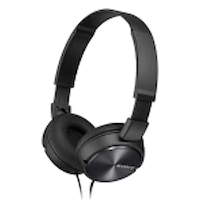 Sony MDR-ZX310AP (Black) Folding Aux Headphones with Mic