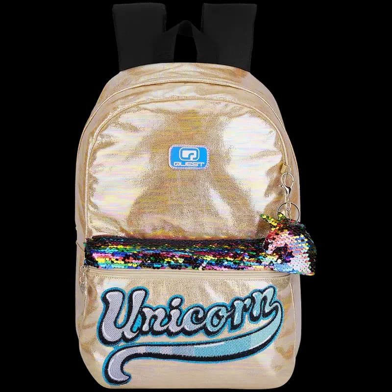Quest Unicorn Glamour Backpack Gold