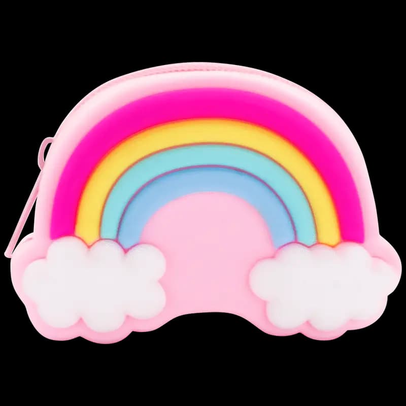 Quest Rainbow Silicone Purse - Pink