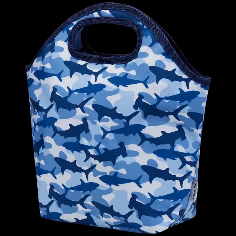 Quest Shark Cammo Lunch Bag Blue
