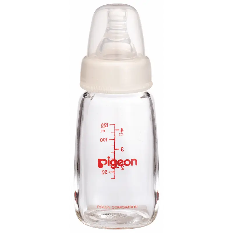 Pigeon Flexible Glass Bottle with Peristaltic Nipple 120ml