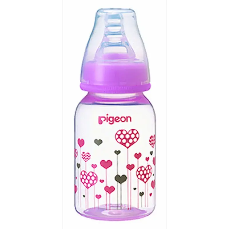 Pigeon Flexible Bottle STD Neck - Pink - 120ml