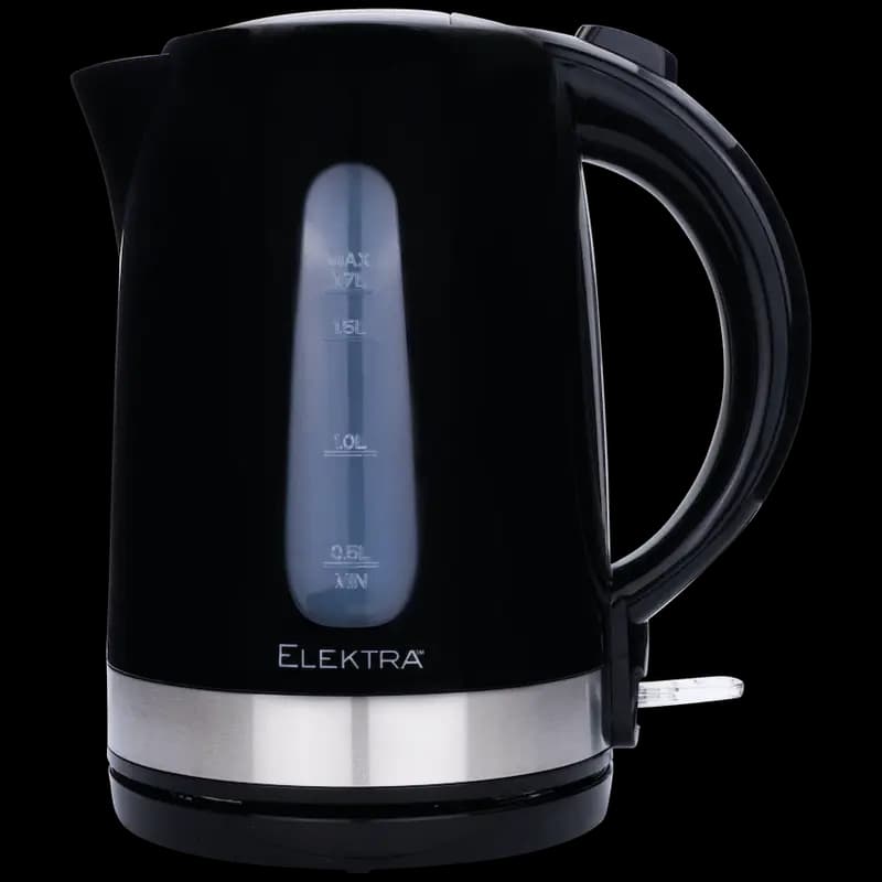 Elektra - 1.7l Plastic Kettle - Black