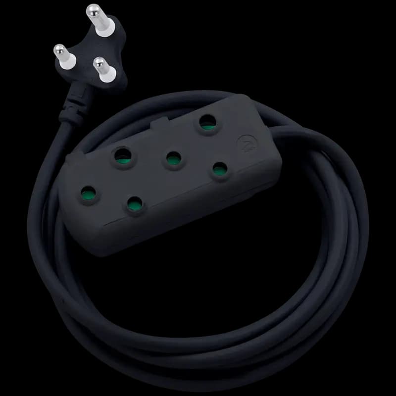 SWITCHED Light DUTY Side by Side (SBS) EXTENSION LEADS 10M - BK