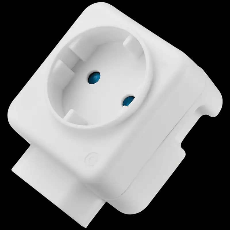 Switched 2-Way Schuko Adaptor - Top and Bottom Loader