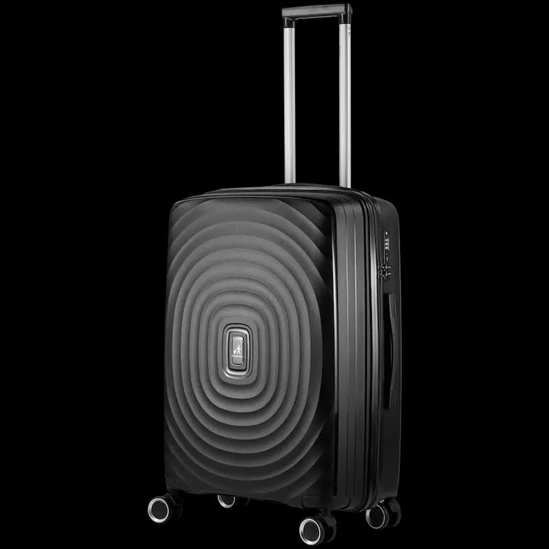 Travelwize Ripple PP 4-Wheel Spinner 55cm Luggage - Black