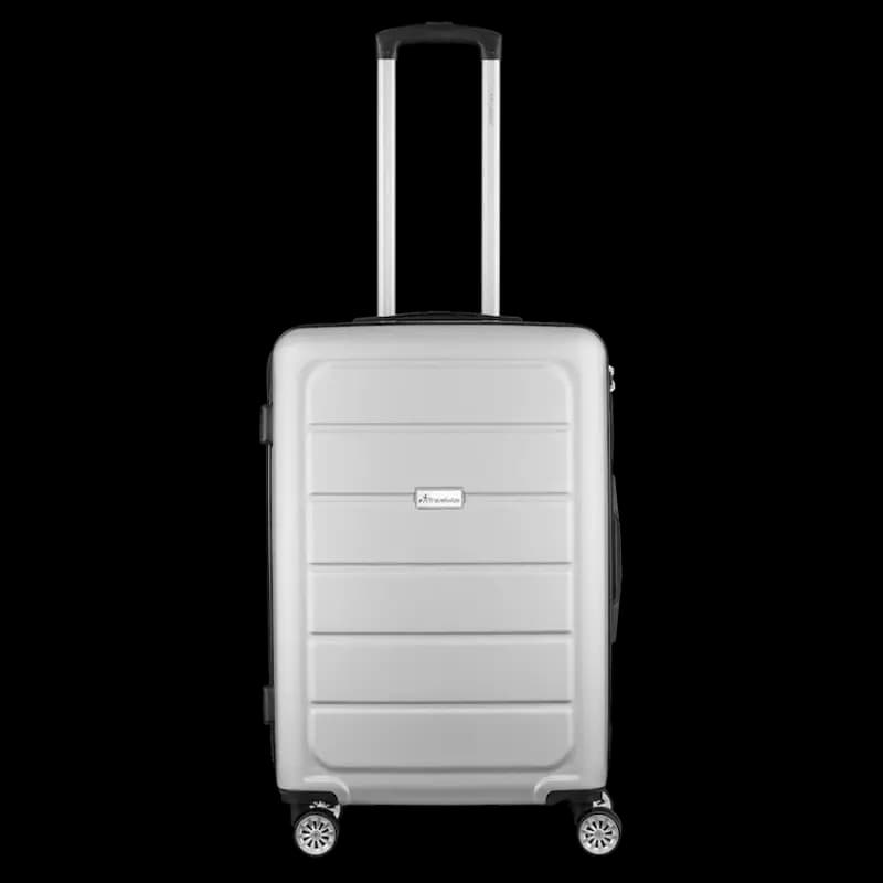 Travelwize Maple ABS 65cm 4-Wheel Spinner Luggage - Silver