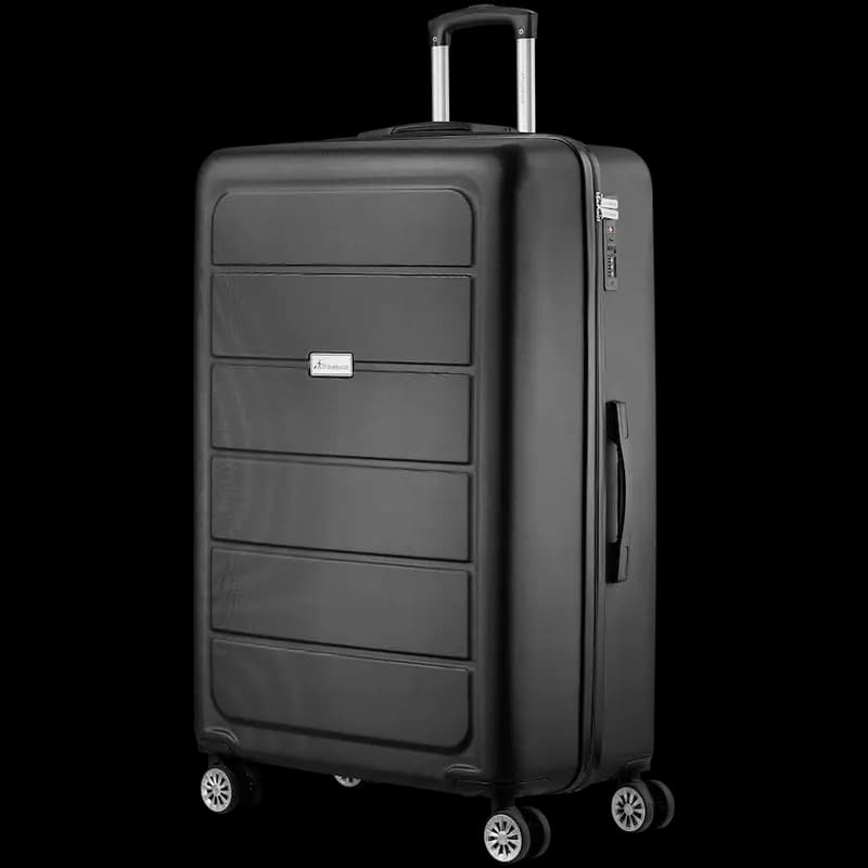 Travelwize Maple ABS 85cm 4-Wheels Spinner Luggage - Black