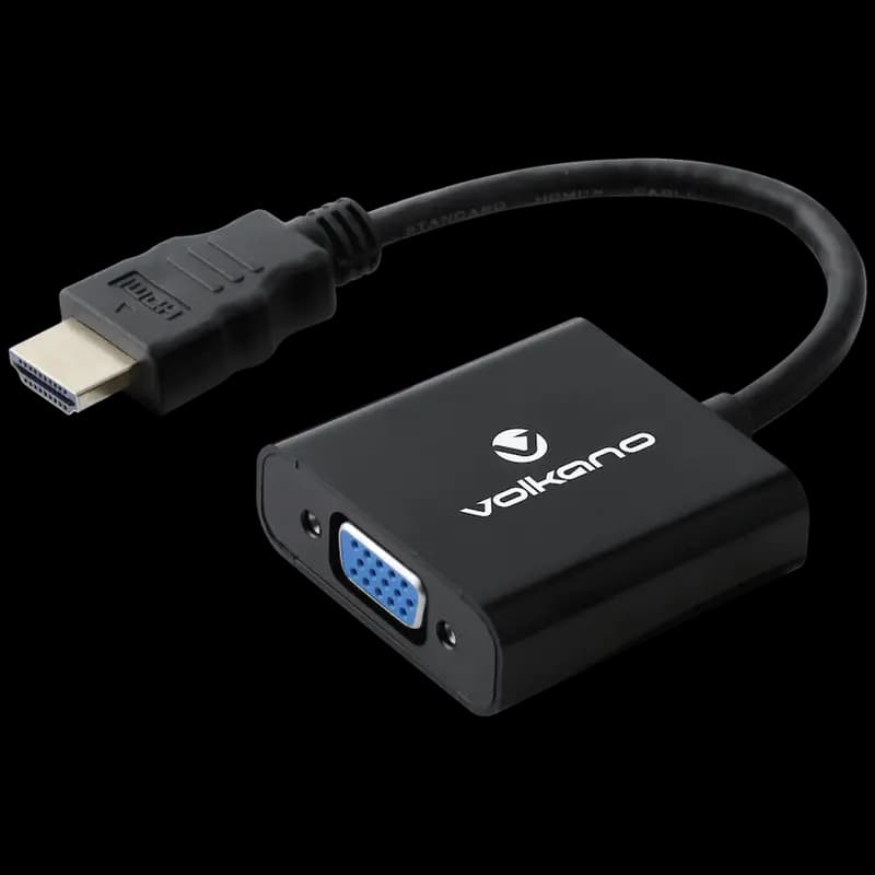 Volkano Annex Series HDMI Male to VGA Female Converter, 10cm Cable, with Sound
