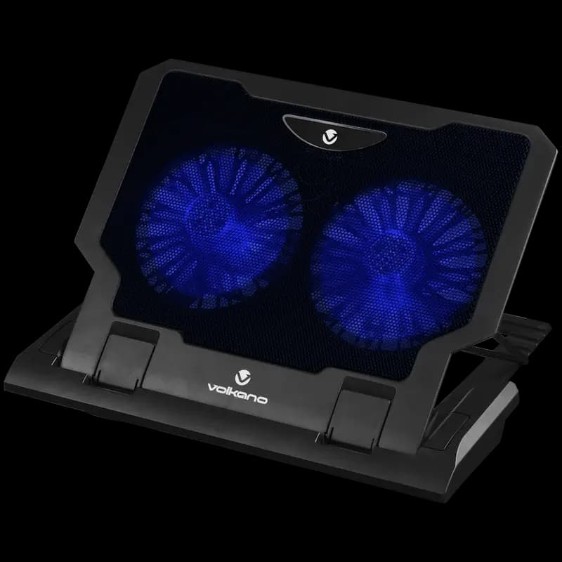 Volkano Glacier Series Upright Notebook Cooling Stand with Dual Fans