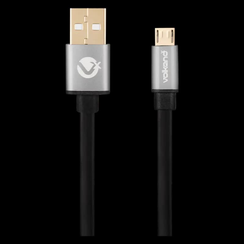VolkanoX Couple Series Micro USB Premium Twin Pack 1m Charge/Data Cable - Black