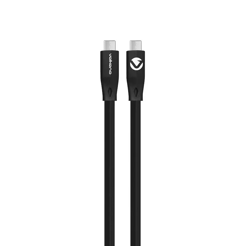 Volkano Slim Series Type-C to Type-C Cable 30W - Black (1.2m)