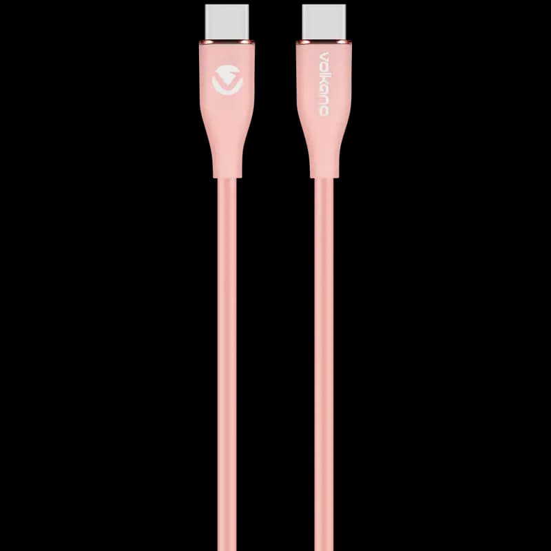 Volkano Flexi Series Type-C to Type-C 1.5m 60w - Pink