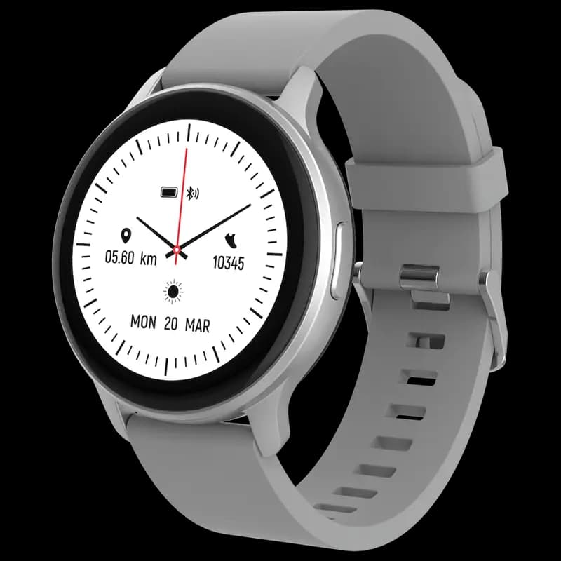 Volkano Active Tech Trend series Watch with heart rate monitor - Silver