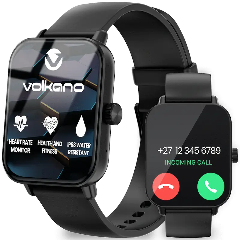 Volkano Chroma Series Smartwatch with Black Strap