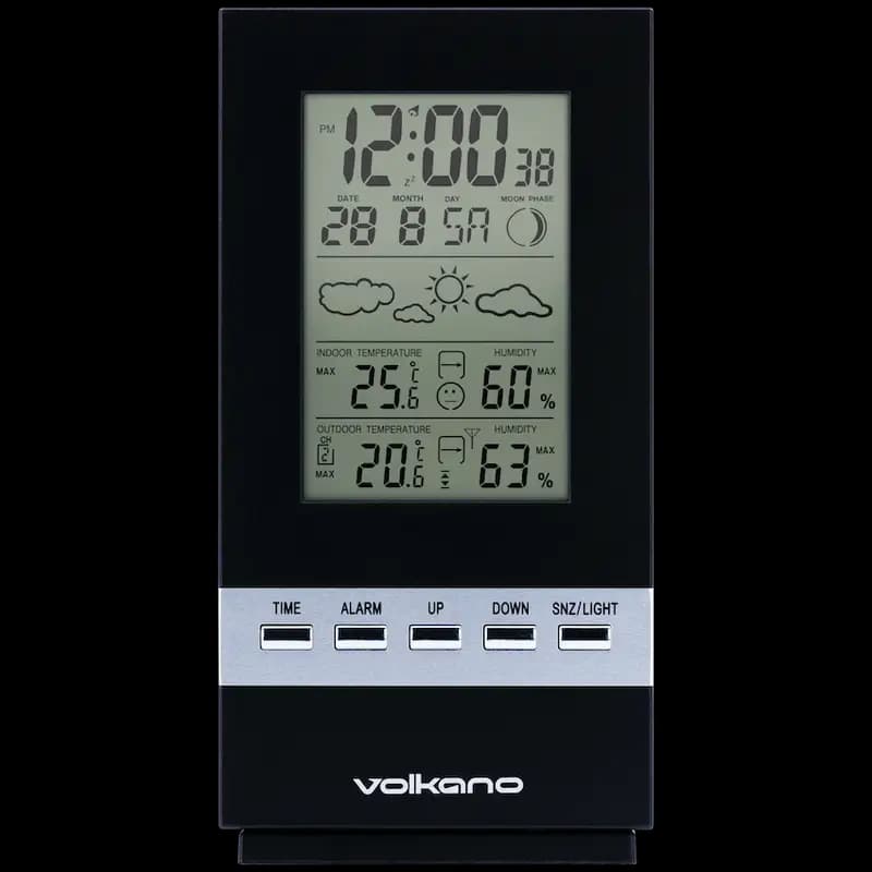 Volkano Dew Series Weather Station - Black