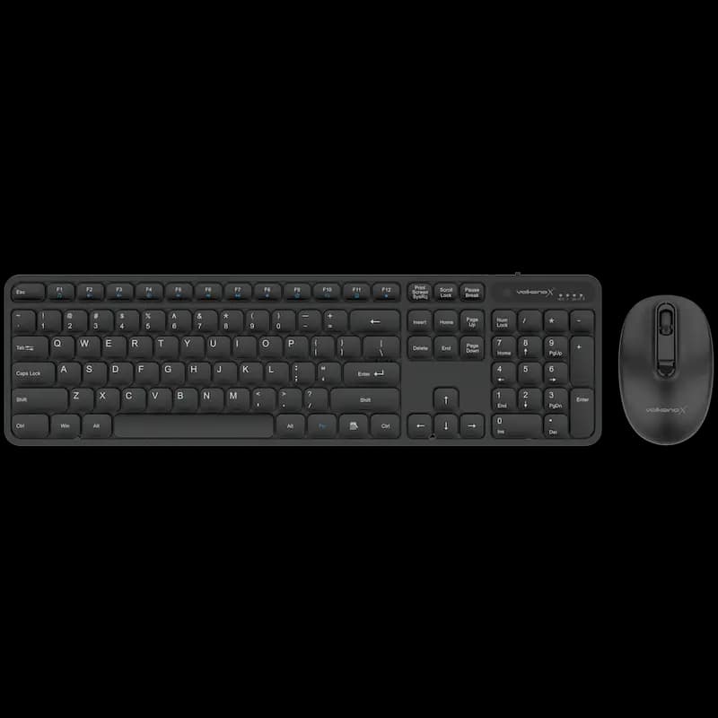 VolkanoX Garnet Bluetooth Wireless Keyboard and Mouse Combo - Black