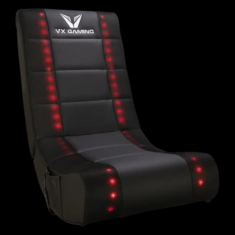 VX Gaming Electra Series Rocking Gaming Chair with LED lights