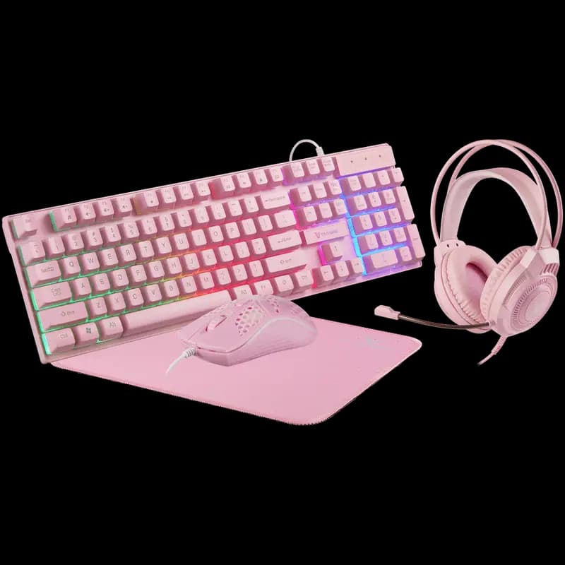 VX Gaming Freya Pink 4 -in-1 Rainbow Combo
